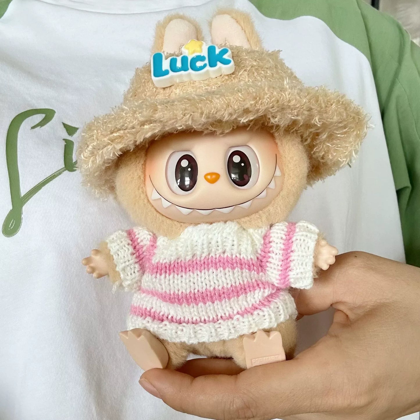 LABUBU Doll'S Clothes Outfit Accessories for 15-17cm Labubu Outfit Clothes Sports Leisure Suit Clothing Gift