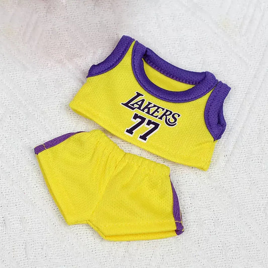 17cm Labuibu Basketball Doll Clothes Handmade Cute Labubu Decoration First Second Generation Clothing for Dolls