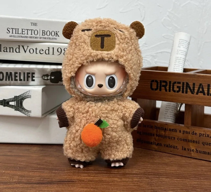 Labubu Clothes Doll Clothing Fashion Overalls, V1 V2 Doll Clothing Accessories, Labubu Clothes Designer,15/17cm Doll Toy