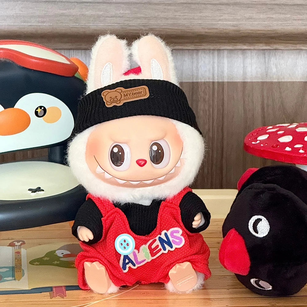 Trendy Casual Suit for 15-17cm Labubu Outfit Mini Doll Clothes Multi Style Labubu Cute Doll cloes Accessories