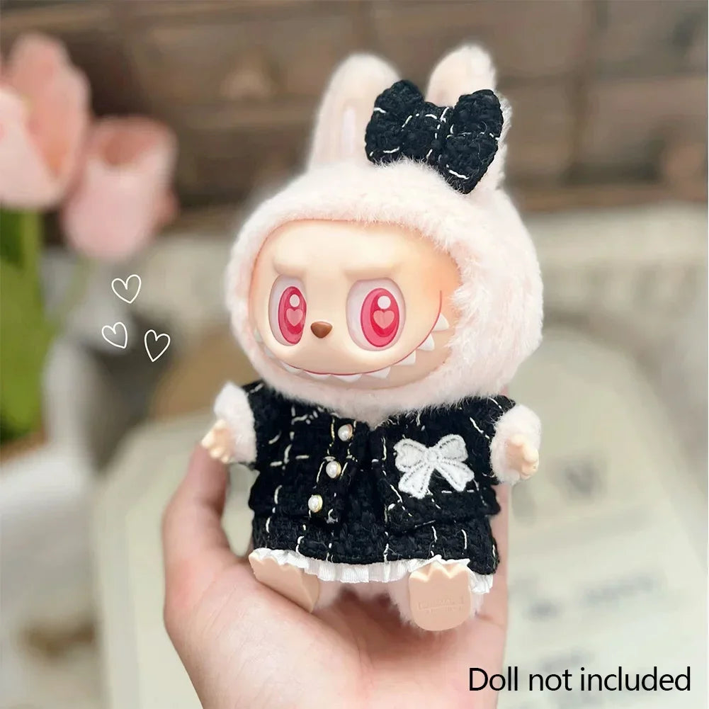 Labubu Clothes Accessories Designer Stylish Mini Doll Outfit Clothes Ropa Para Labubu Girl Gift Kid Toy