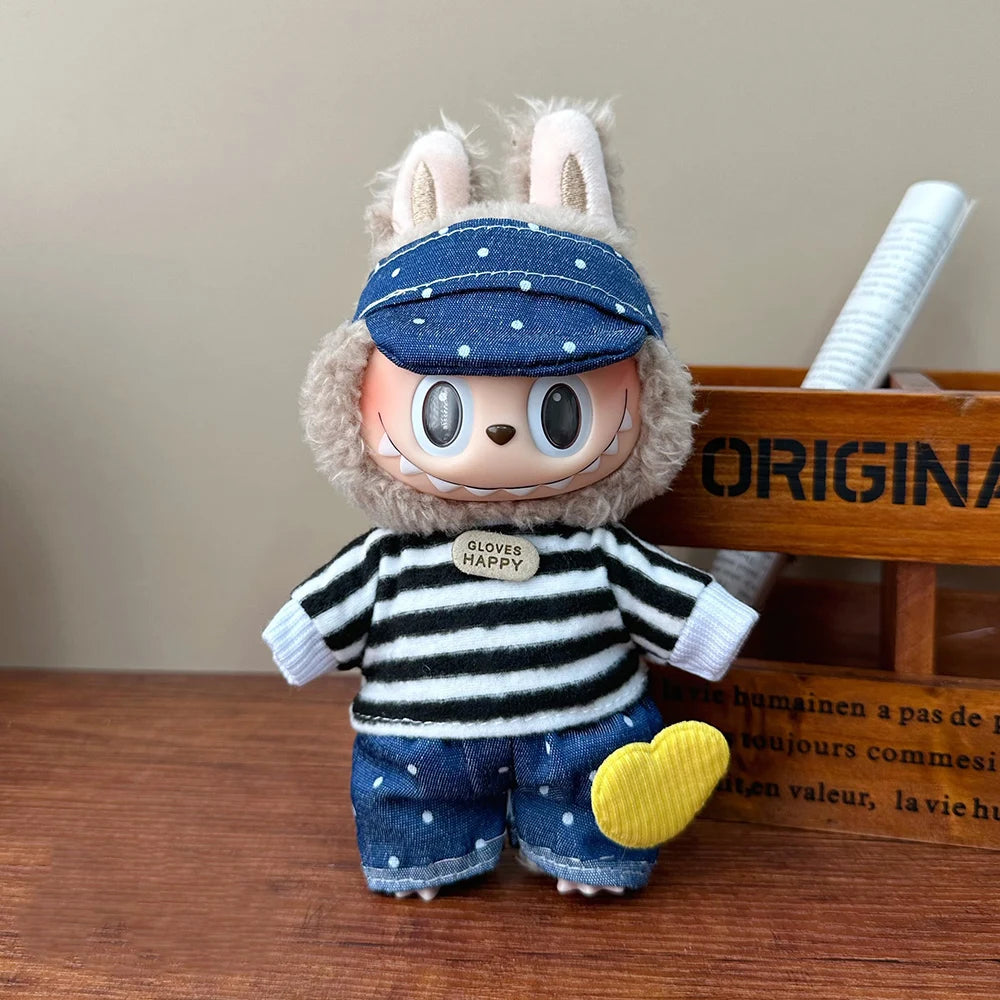 Labubu plush idol clothing accessories overalls style toys gifts Labubu ropa