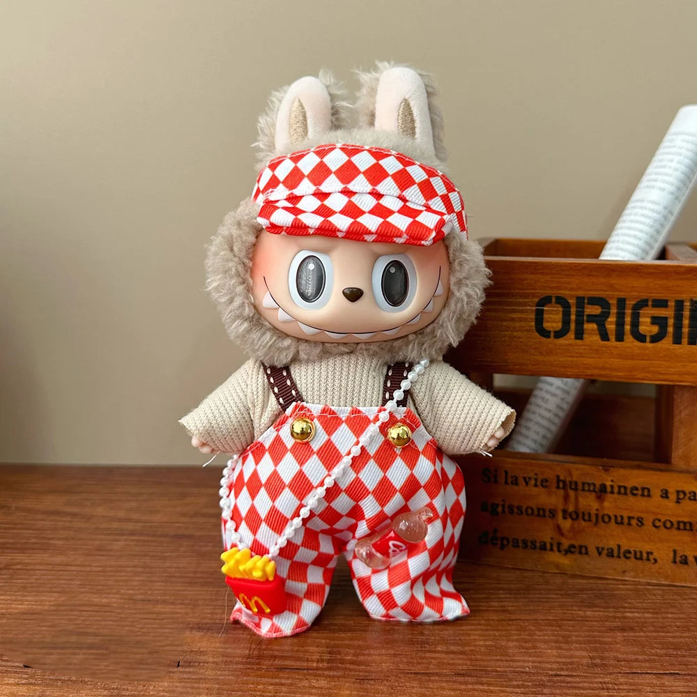 Labubu plush idol clothing accessories overalls style toys gifts Labubu ropa