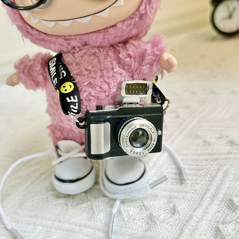 17cm Labubu Doll Clothing Toy Accessories Red Baseball T-shirt Jeans Sunglasses Kpop Collectibles Fashion Set DIY Gift in Stock