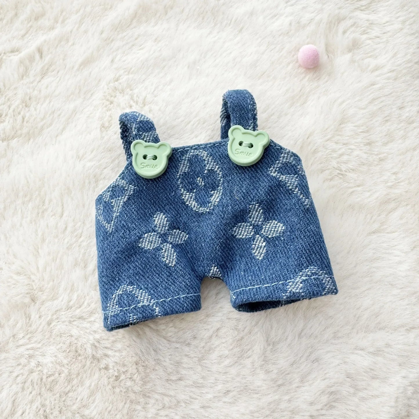 Anime Labubu Doll Clothes Fashion Overalls Labubu Idol V1 V2 Dolls Clothing Accessories 15/17cm Plush Doll Universal In stock