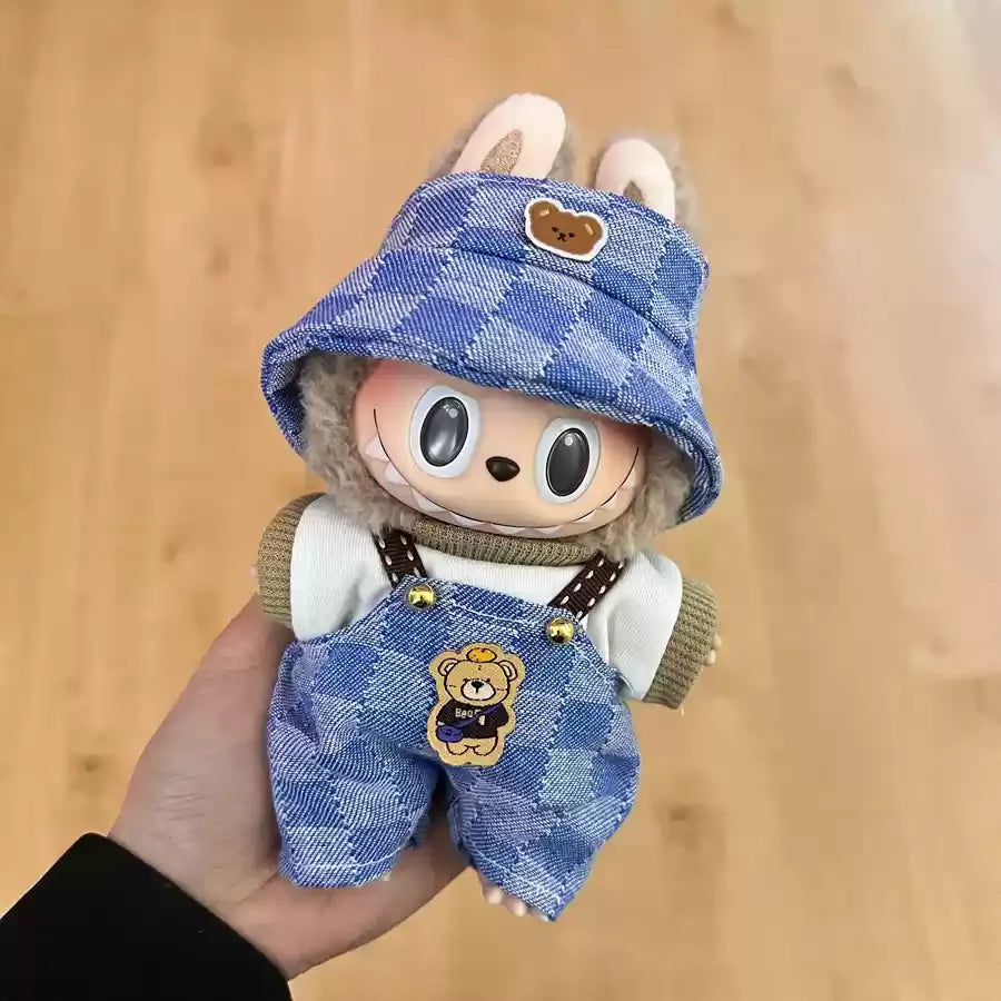 Original Labubu Clothes Labubu Vinyl Plush Doll Pendant One Or Two Generation Sitting Party Clothes Set Birthday Gift In Stock