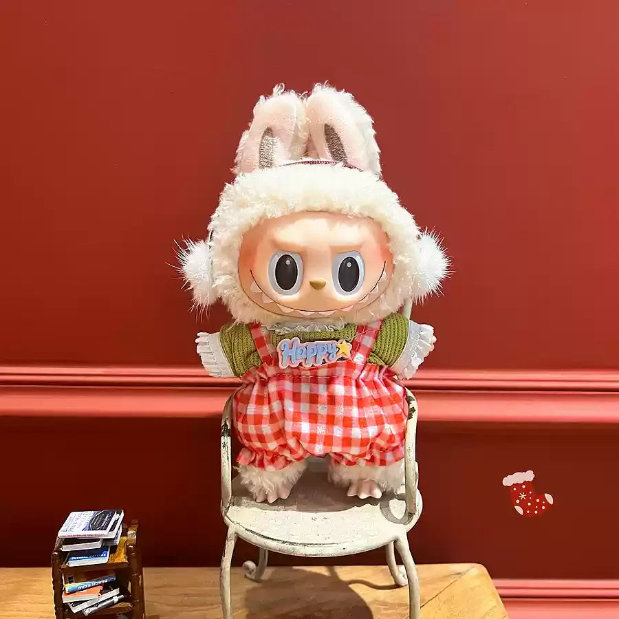 Original Labubu Clothes Labubu Vinyl Plush Doll Pendant One Or Two Generation Sitting Party Clothes Set Birthday Gift In Stock