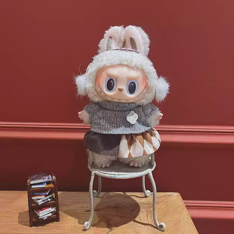 Original Labubu Clothes Labubu Vinyl Plush Doll Pendant One Or Two Generation Sitting Party Clothes Set Birthday Gift In Stock