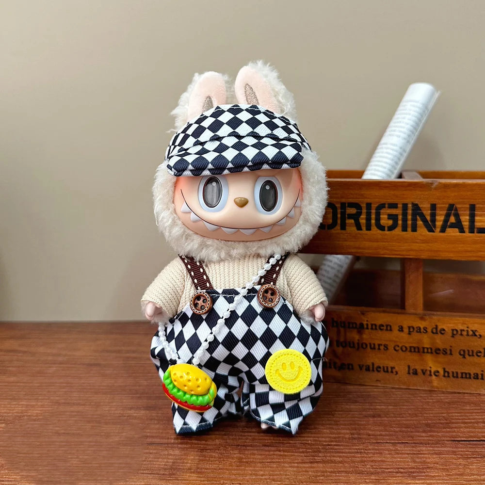 Trendy Casual Suit for 15-17cm Labubu Outfit Mini Doll Clothes Multi Style Labubu Cute Doll cloes Accessories