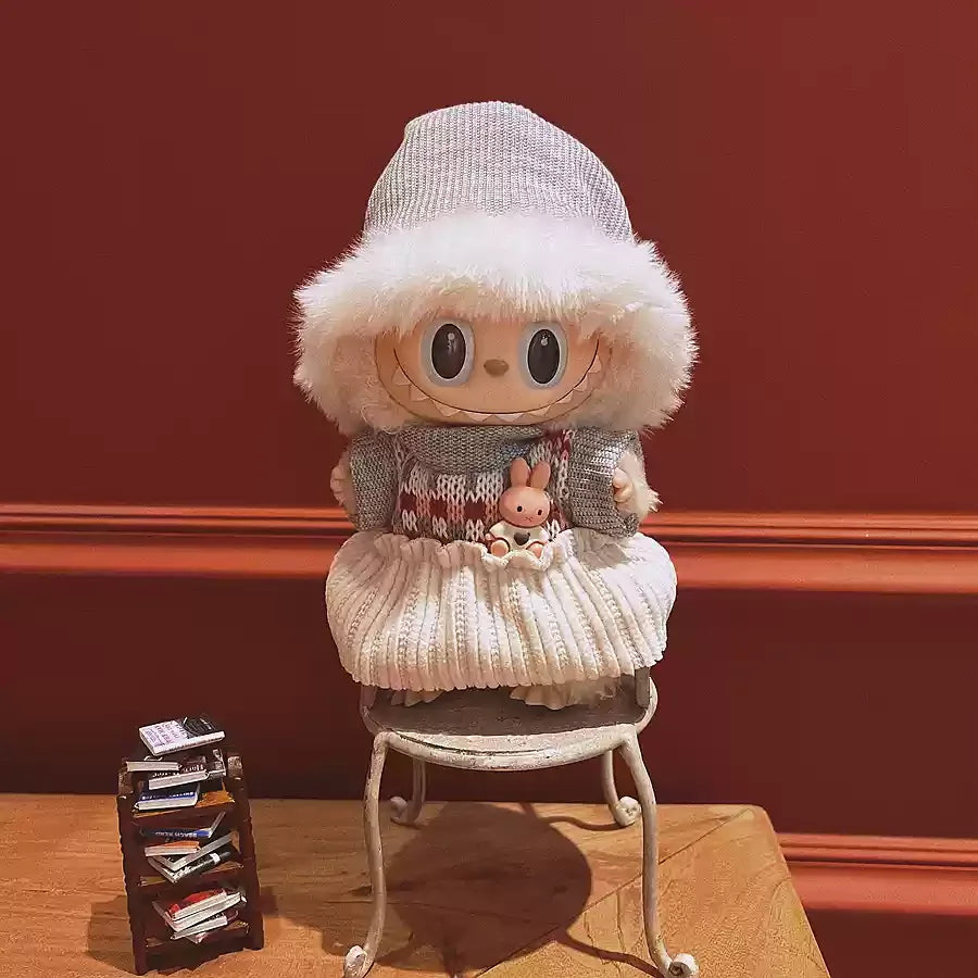 Original Labubu Clothes Labubu Vinyl Plush Doll Pendant One Or Two Generation Sitting Party Clothes Set Birthday Gift In Stock