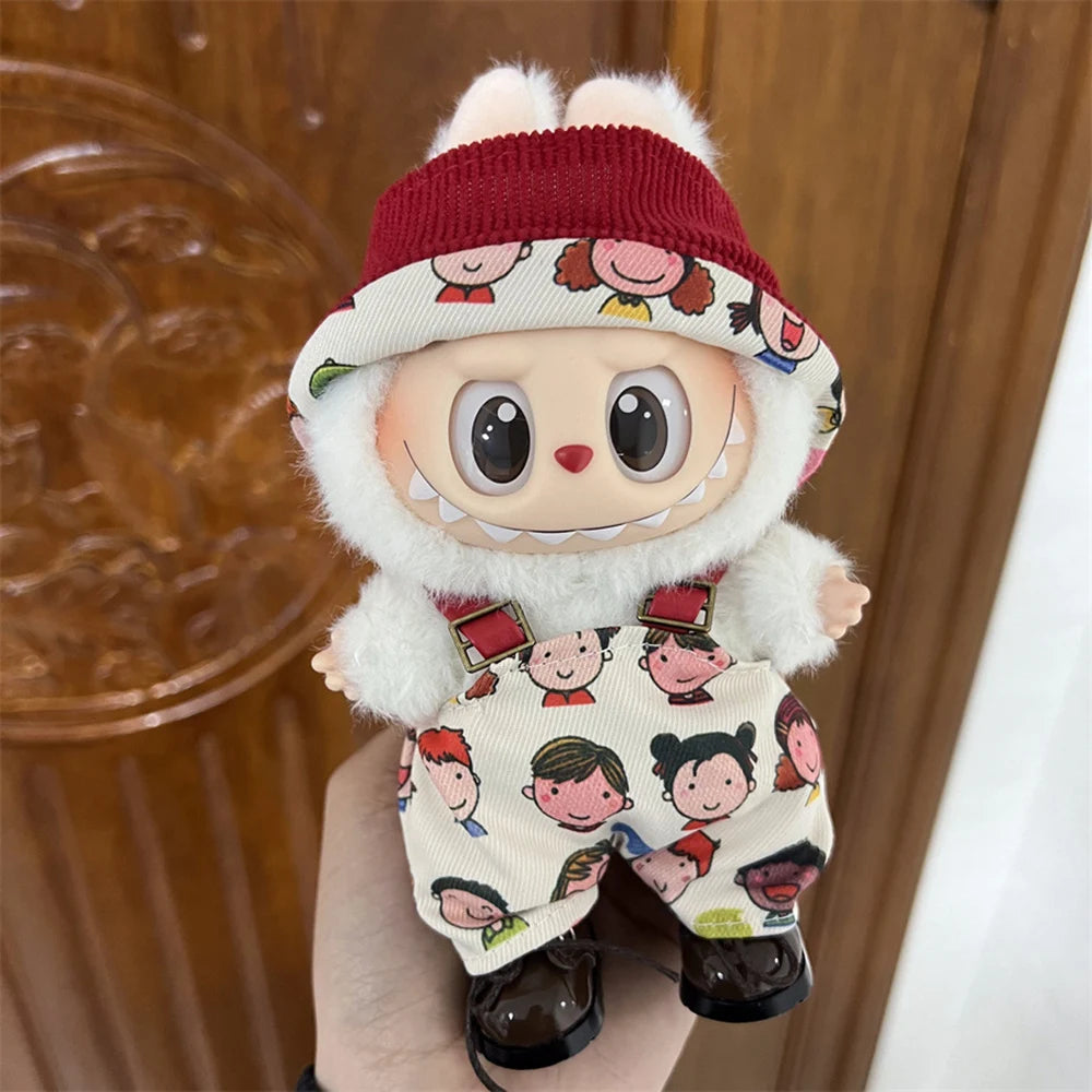 New Mini Plush Labubu Doll Clothing Set Accessories 15-17cm Labubu Doll DIY Clothing Accessories Gifts