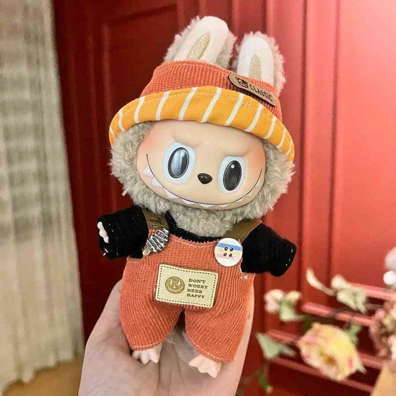 Original Labubu Clothes Labubu Vinyl Plush Doll Pendant One Or Two Generation Sitting Party Clothes Set Birthday Gift In Stock