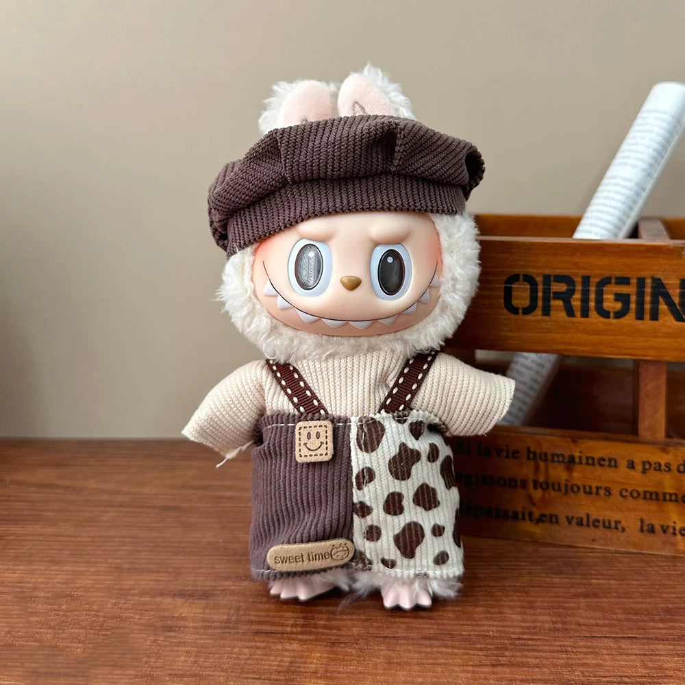 Labubu plush idol clothing accessories overalls style toys gifts Labubu ropa