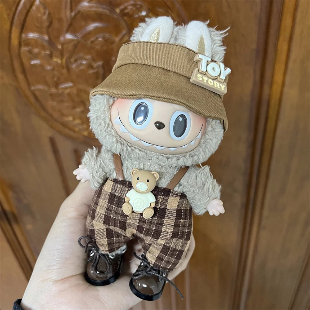 New Mini Plush Labubu Doll Clothing Set Accessories 15-17cm Labubu Doll DIY Clothing Accessories Gifts