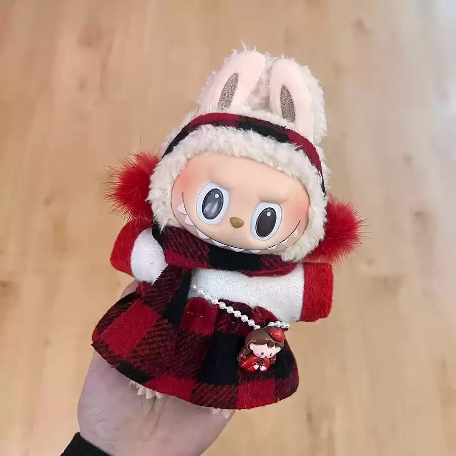 Original Labubu Clothes Labubu Vinyl Plush Doll Pendant One Or Two Generation Sitting Party Clothes Set Birthday Gift In Stock
