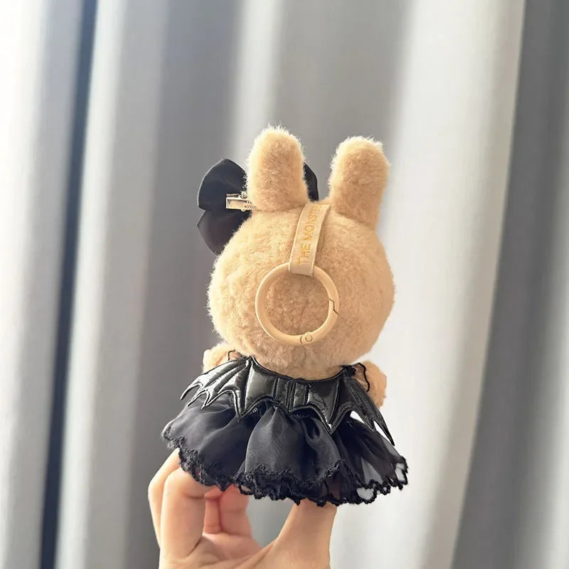 Labubu Clothes Fashion Gothic Style Skirt Labubu Doll Clothes Pendant Little Devil Strap Skirt 15/17cm Plush Doll Universal
