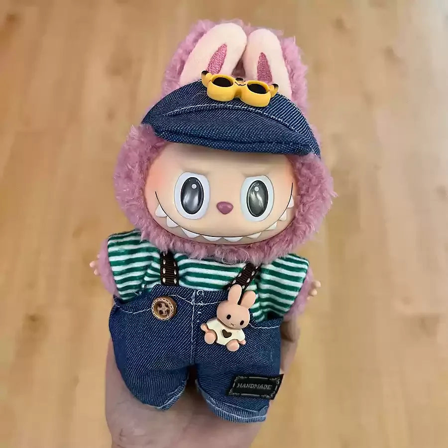 Original Labubu Clothes Labubu Vinyl Plush Doll Pendant One Or Two Generation Sitting Party Clothes Set Birthday Gift In Stock