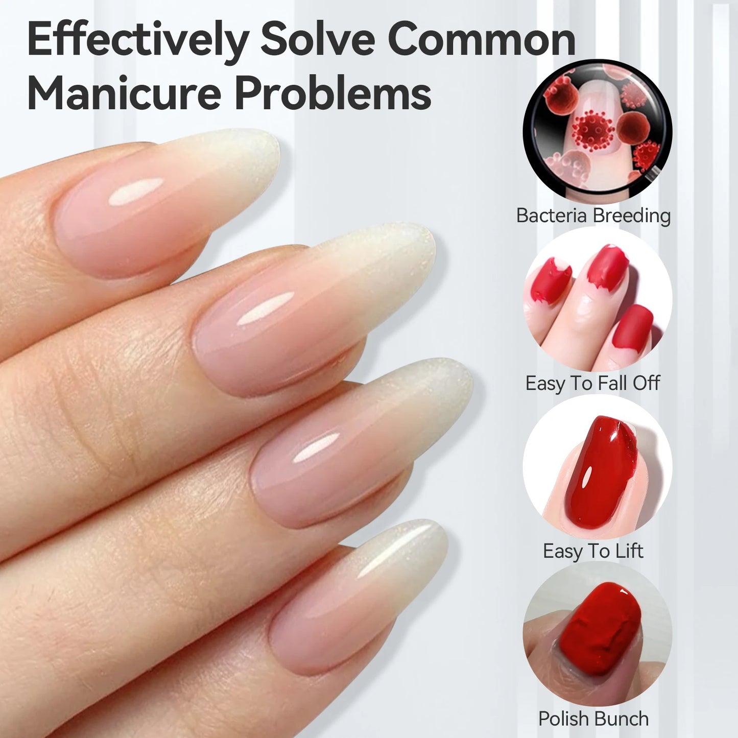 BORN PRETTY 15ml Nail Prep Dehydrator Acid Free Bond Primer Kit Natural Base Coat For Acrylic UV Gel Nails Professional Manicure