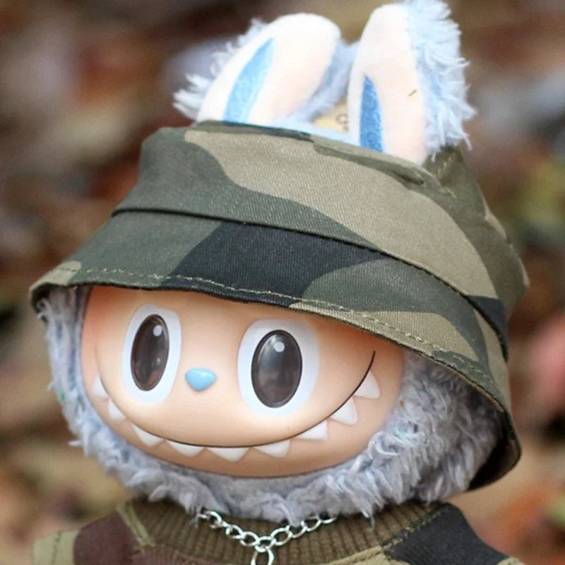 Labubu 3.0 Ropa Trendy Camouflage Suit Set for Labubu Fashion Outfit Cute Doll Clothes