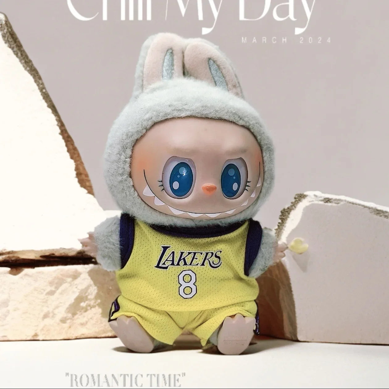 Labuibu Only Selling Clothes 17cm First Second Generation Labubu Basketball Clothes Cute Doll Decoration Handmade Doll Clothes