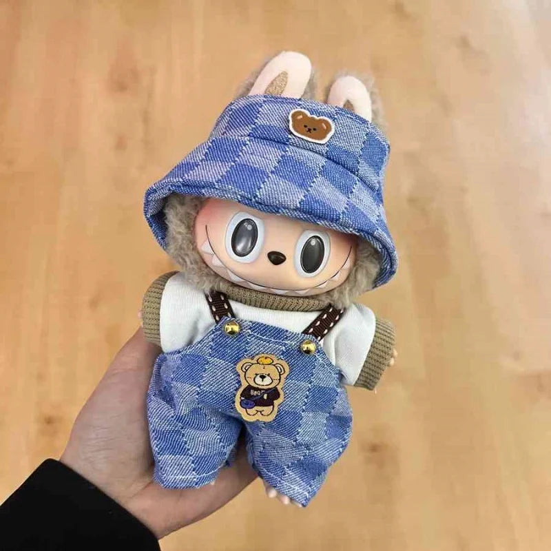 Original Labubu Clothes Labubu Vinyl Plush Doll Pendant One Or Two Generation Sitting Party Clothes Set Birthday Gift In Stock