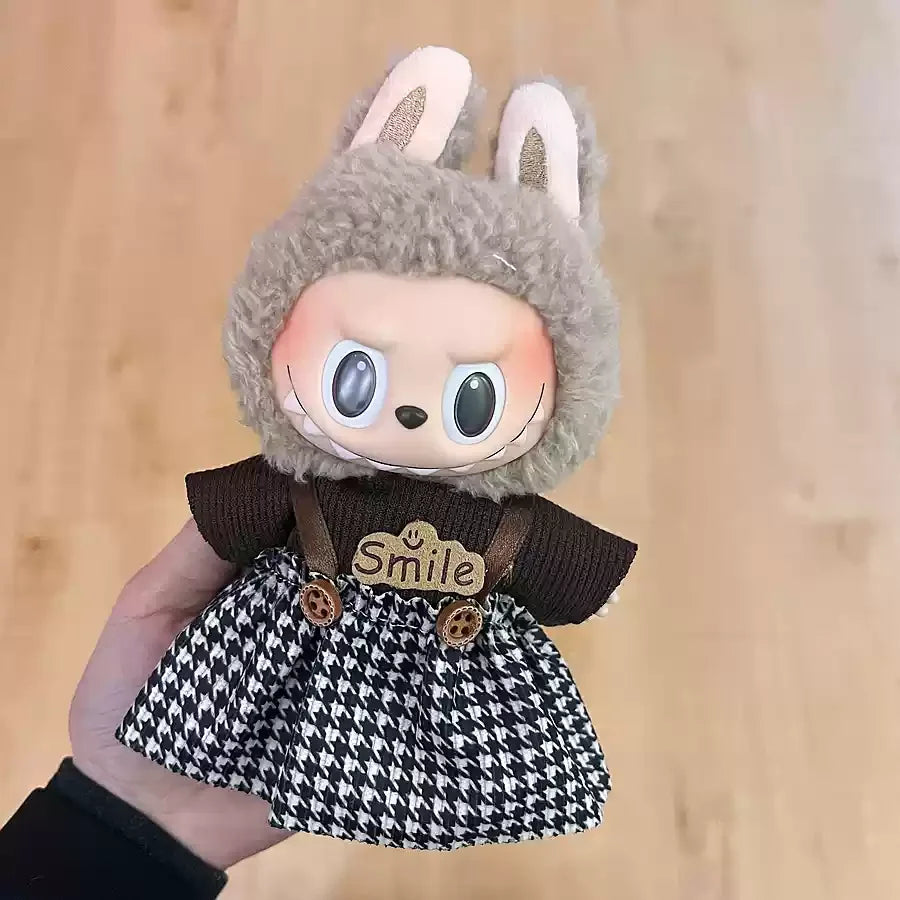 Original Labubu Clothes Labubu Vinyl Plush Doll Pendant One Or Two Generation Sitting Party Clothes Set Birthday Gift In Stock