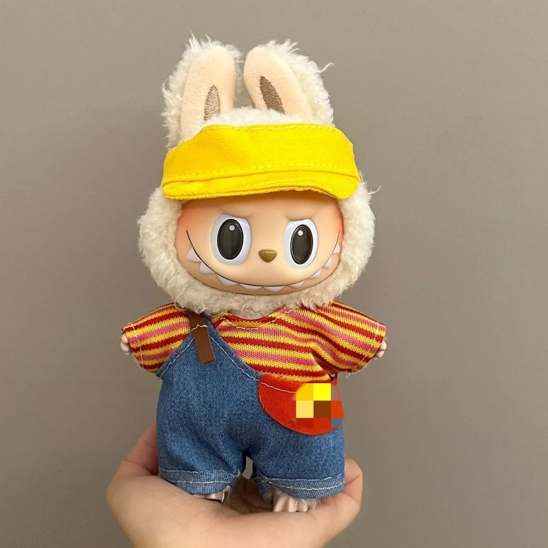 Labubu Doll Clothes Set for V1/V2 Ropa Labubu Dolls Strap Pants Set Cute Skirt Overalls Accessories Children's Toy Gifts