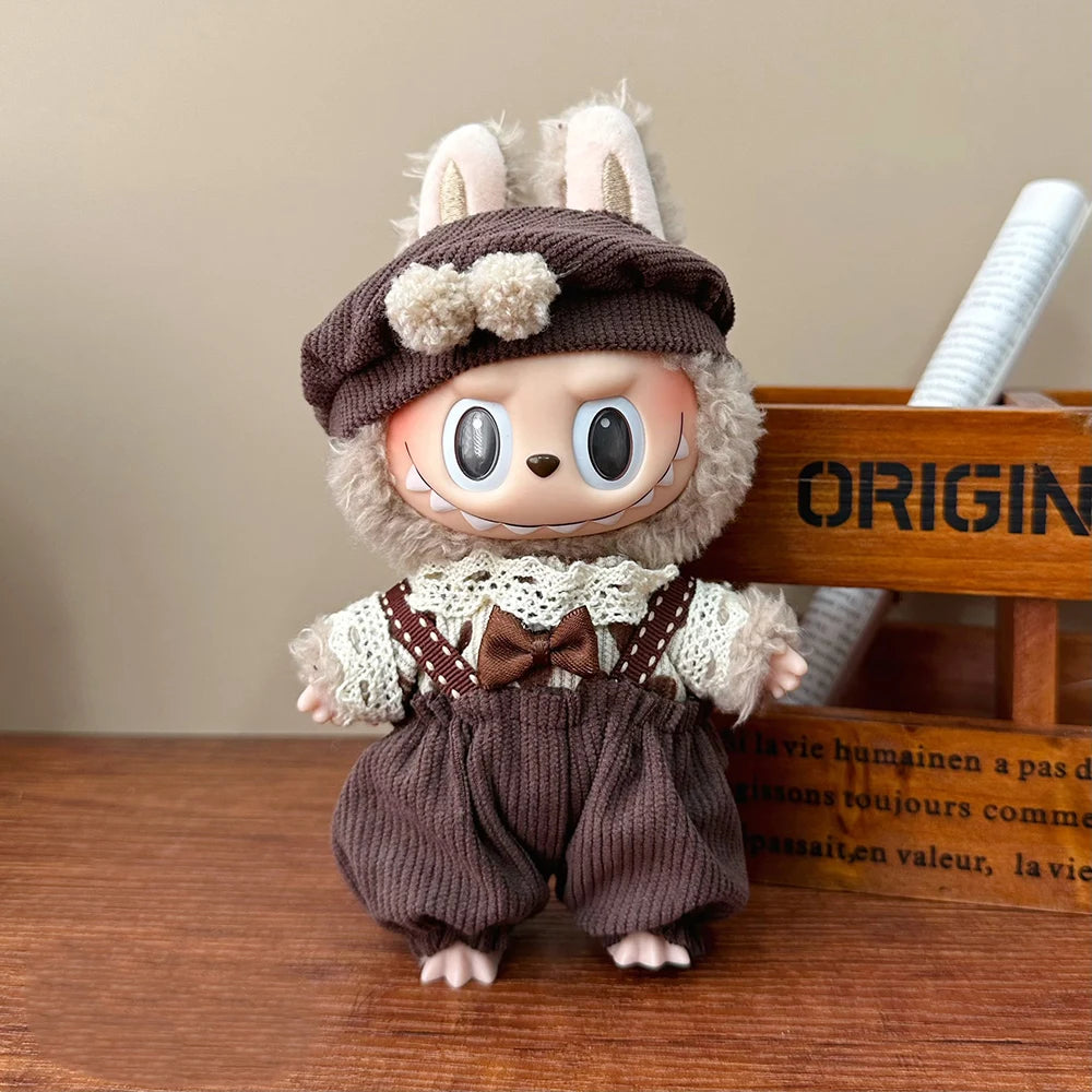 Trendy Casual Suit for 15-17cm Labubu Outfit Mini Doll Clothes Multi Style Labubu Cute Doll cloes Accessories