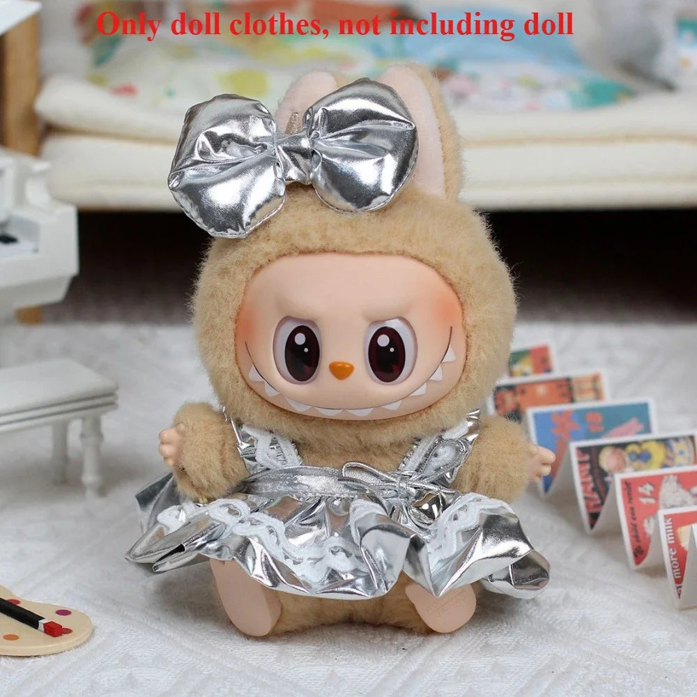 LABUBU Universal Doll Clothes Cute Baby Doll Dress Clothes Set Fun DIY Doll Accessories, Ideal for Birthday & Festival Gifts