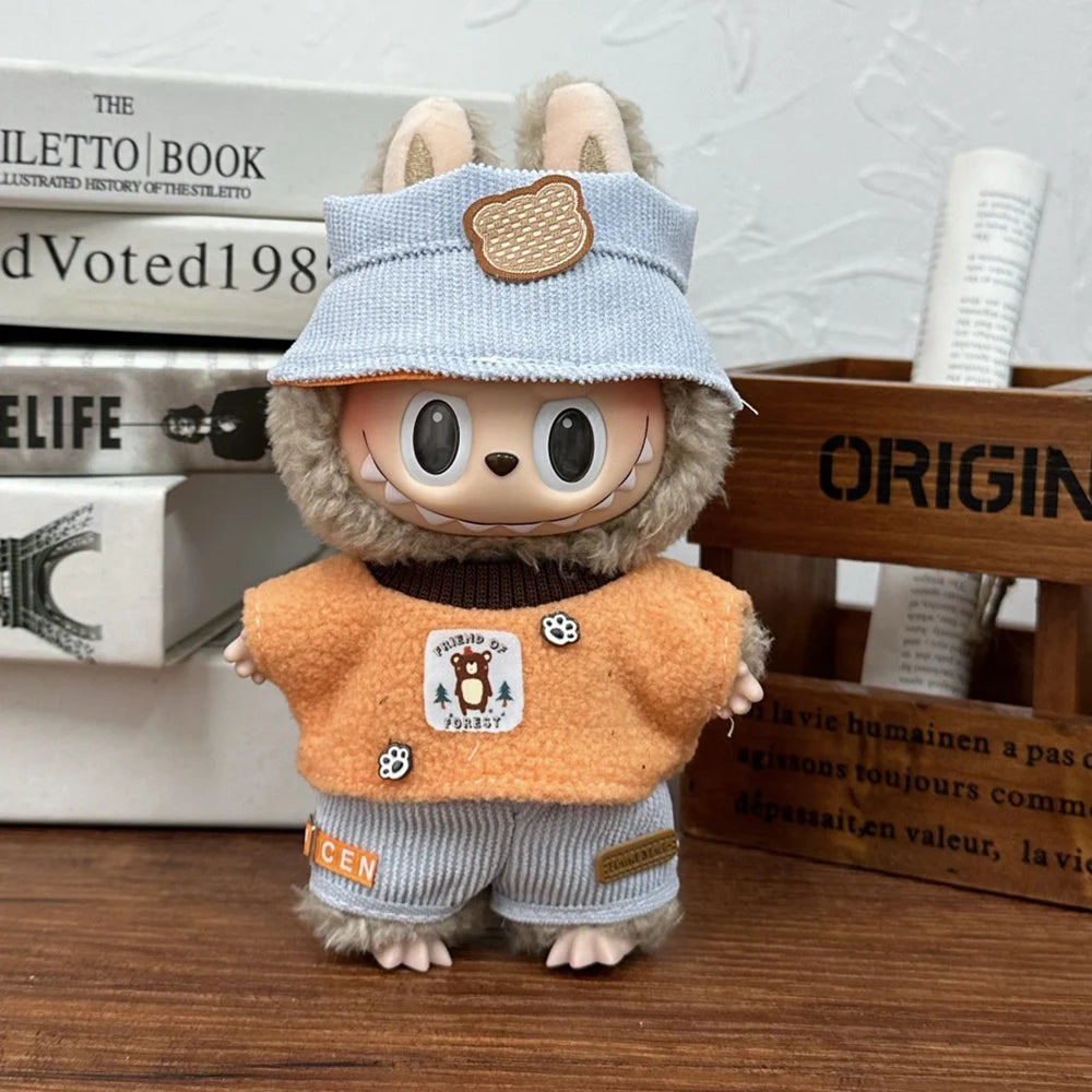 Trendy Casual Suit for 15-17cm Labubu Outfit Mini Doll Clothes Multi Style Labubu Cute Doll cloes Accessories