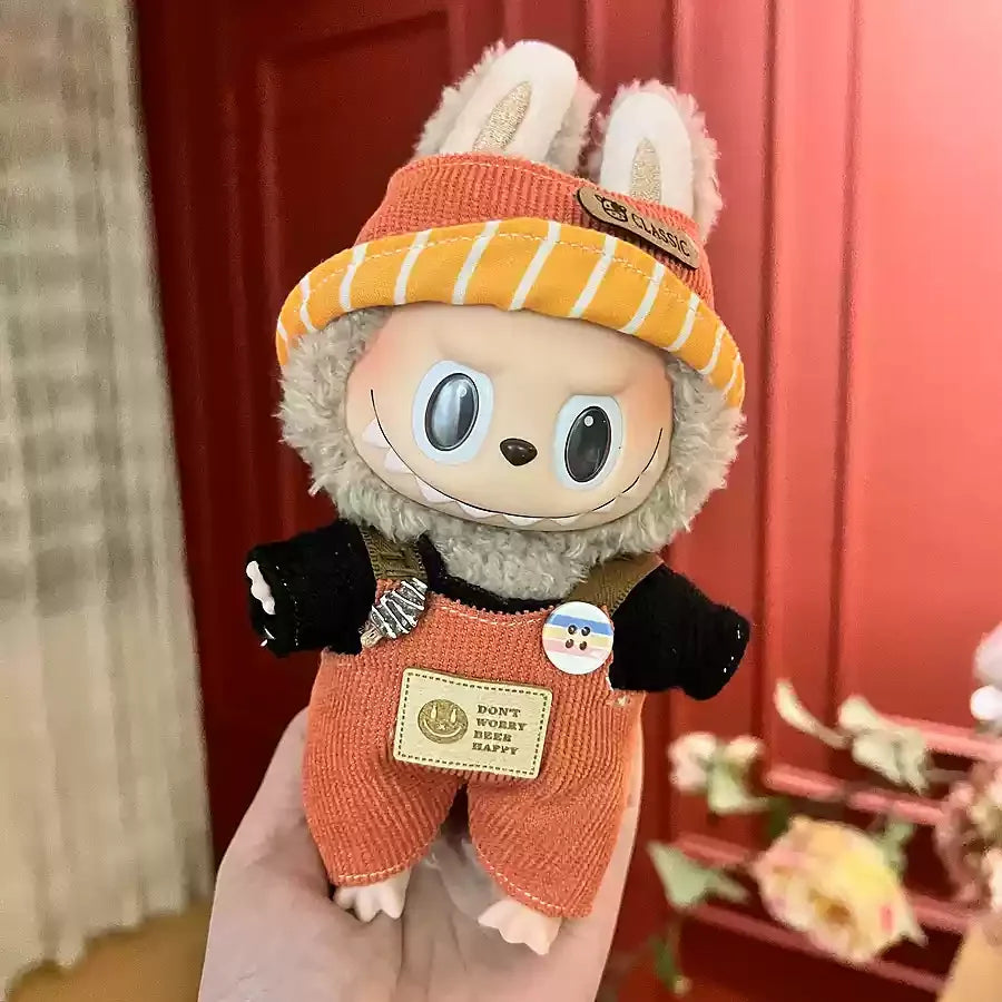 Original Labubu Clothes Labubu Vinyl Plush Doll Pendant One Or Two Generation Sitting Party Clothes Set Birthday Gift In Stock