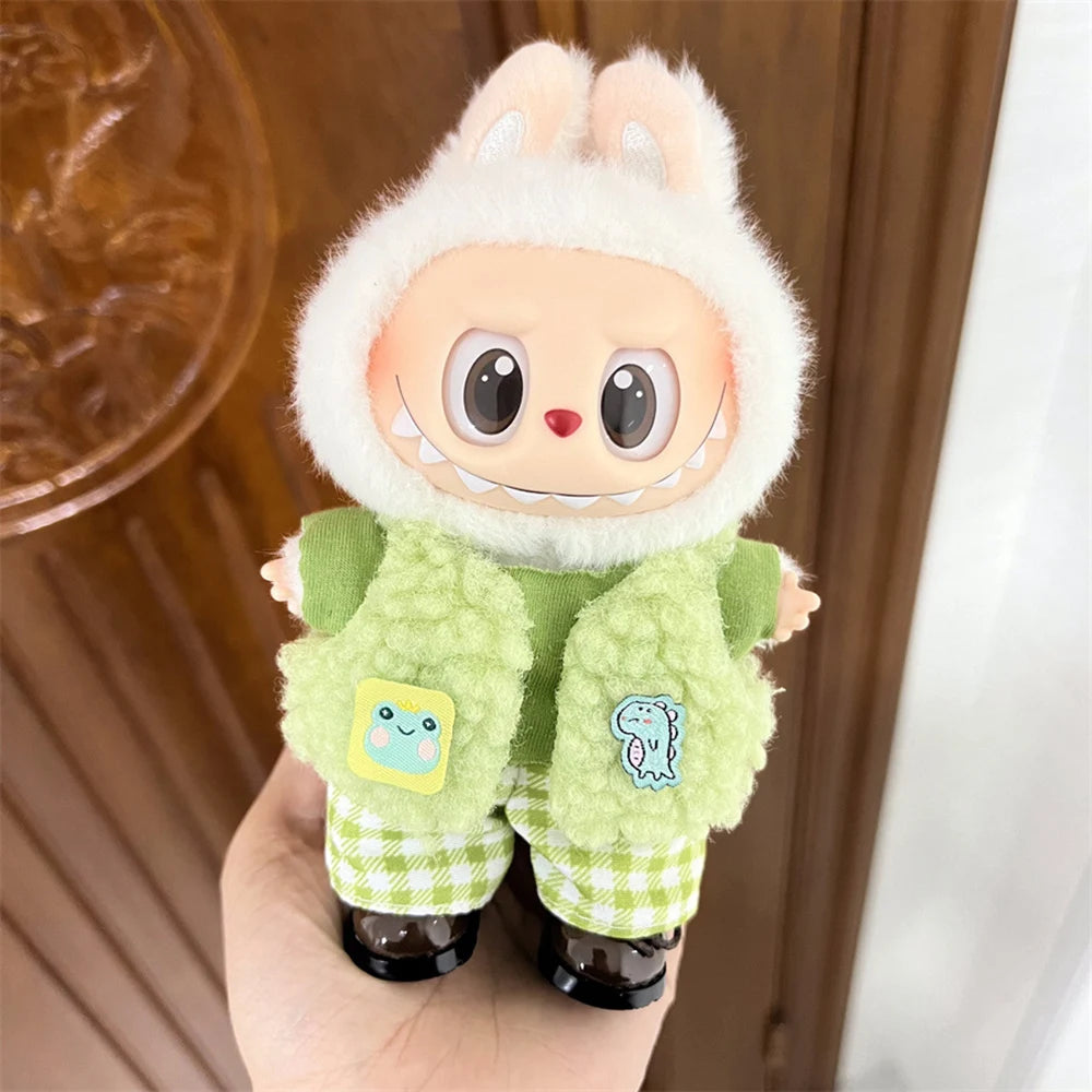 New Mini Plush Labubu Doll Clothing Set Accessories 15-17cm Labubu Doll DIY Clothing Accessories Gifts