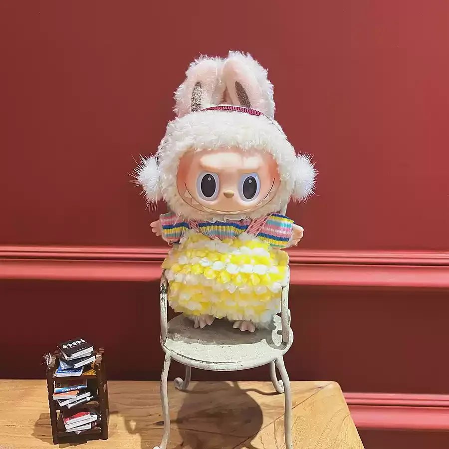 Original Labubu Clothes Labubu Vinyl Plush Doll Pendant One Or Two Generation Sitting Party Clothes Set Birthday Gift In Stock