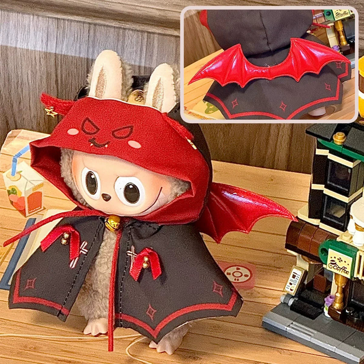 Cute Doll Clothes Outfit Accessories For Labubu Party Dress Set Little Devil Outfits Gifts