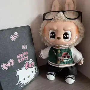 38cm Labubu Velvet Doll Clothes Labubu Doll Set Campus Senior Style Original Doll Clothes Only Doll Clothes Without Children Toy